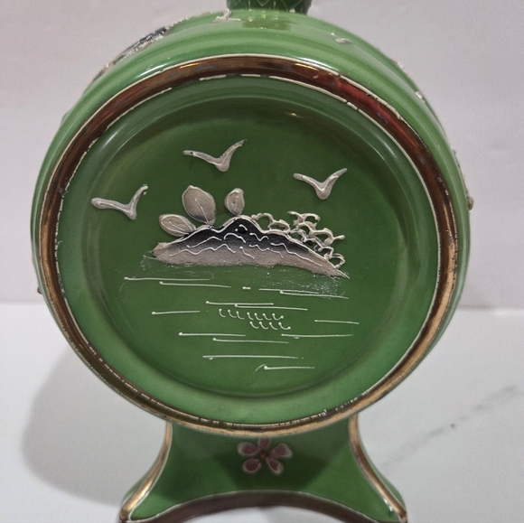 7 Pcs Moriyama Mori-Machi Japan Porcelain Sake Decanter Barrel & Cups 1926-1929 - Picture 5 of 17